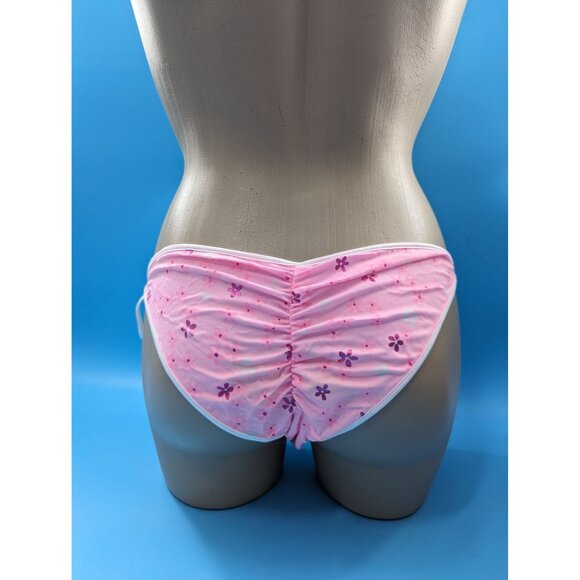 BODYZONE New Scrunch butt side tie and halter top set Pink floral Dancer - Picture 4 of 4